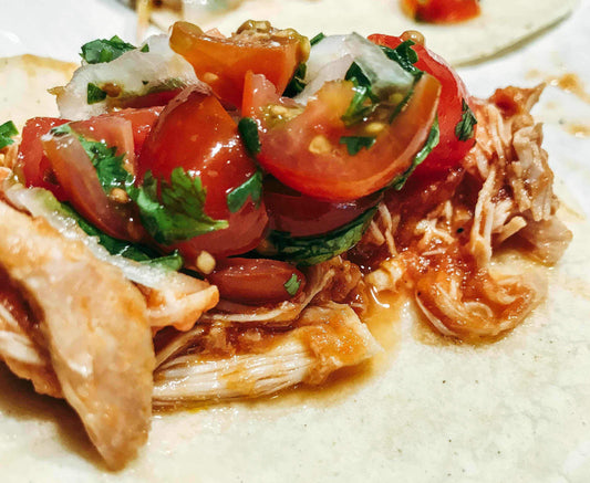 Tinga de Pollo Tacos Sun Oven Style