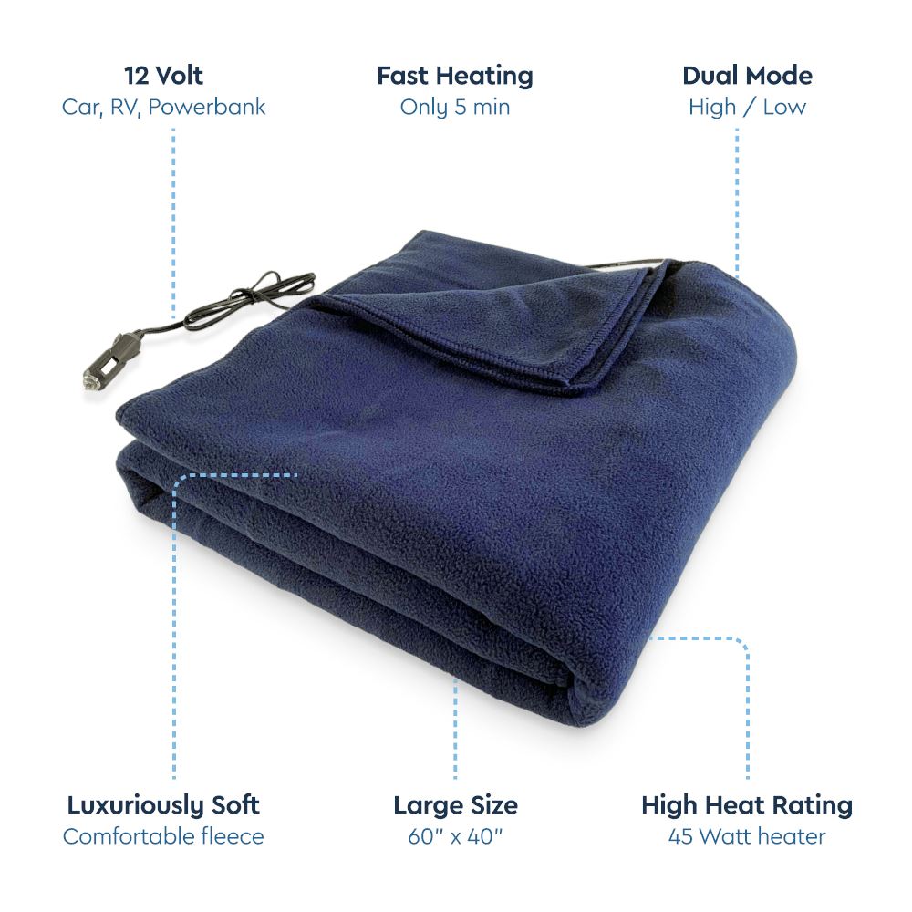 New Battery powered heated electric blanket is portable