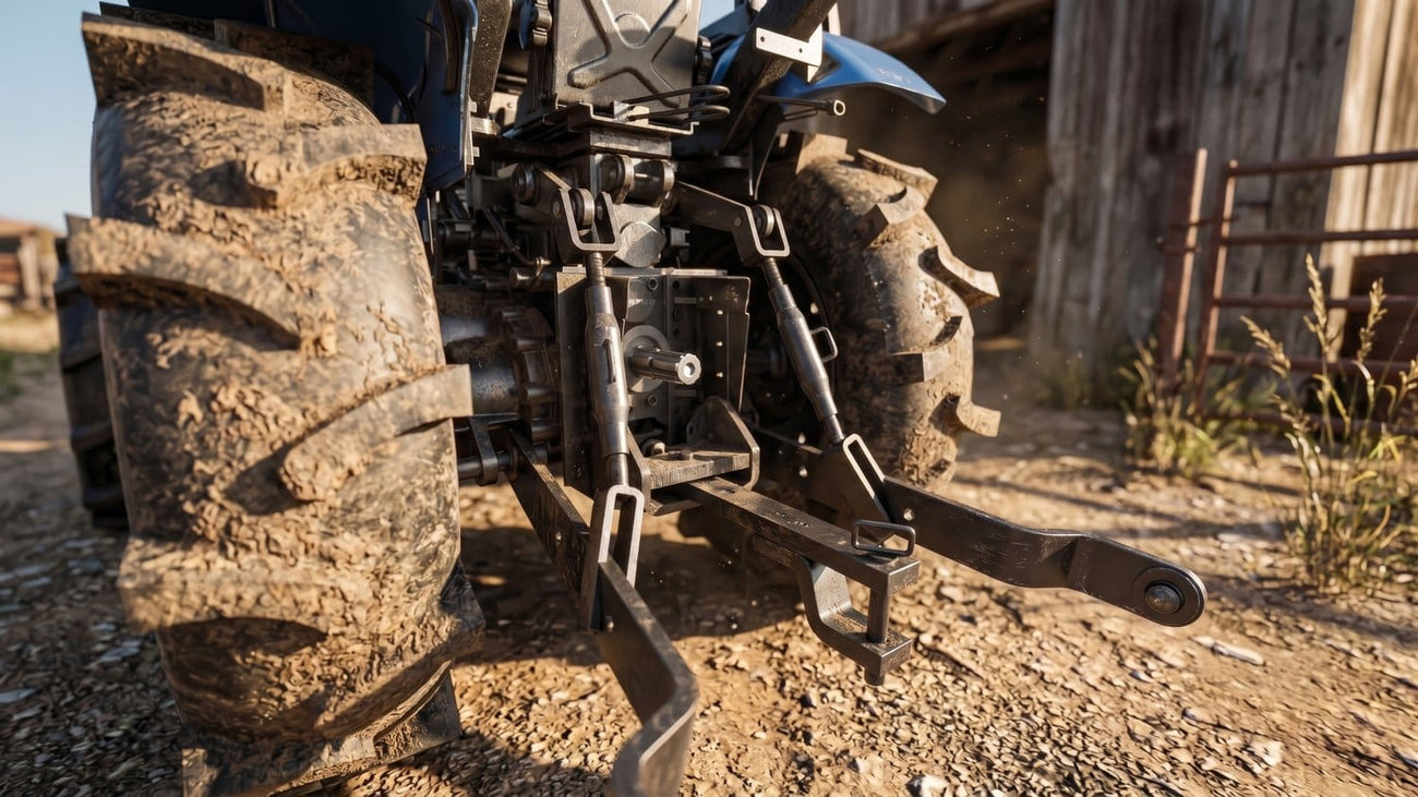 Standard rear PTO and three-point hitch
