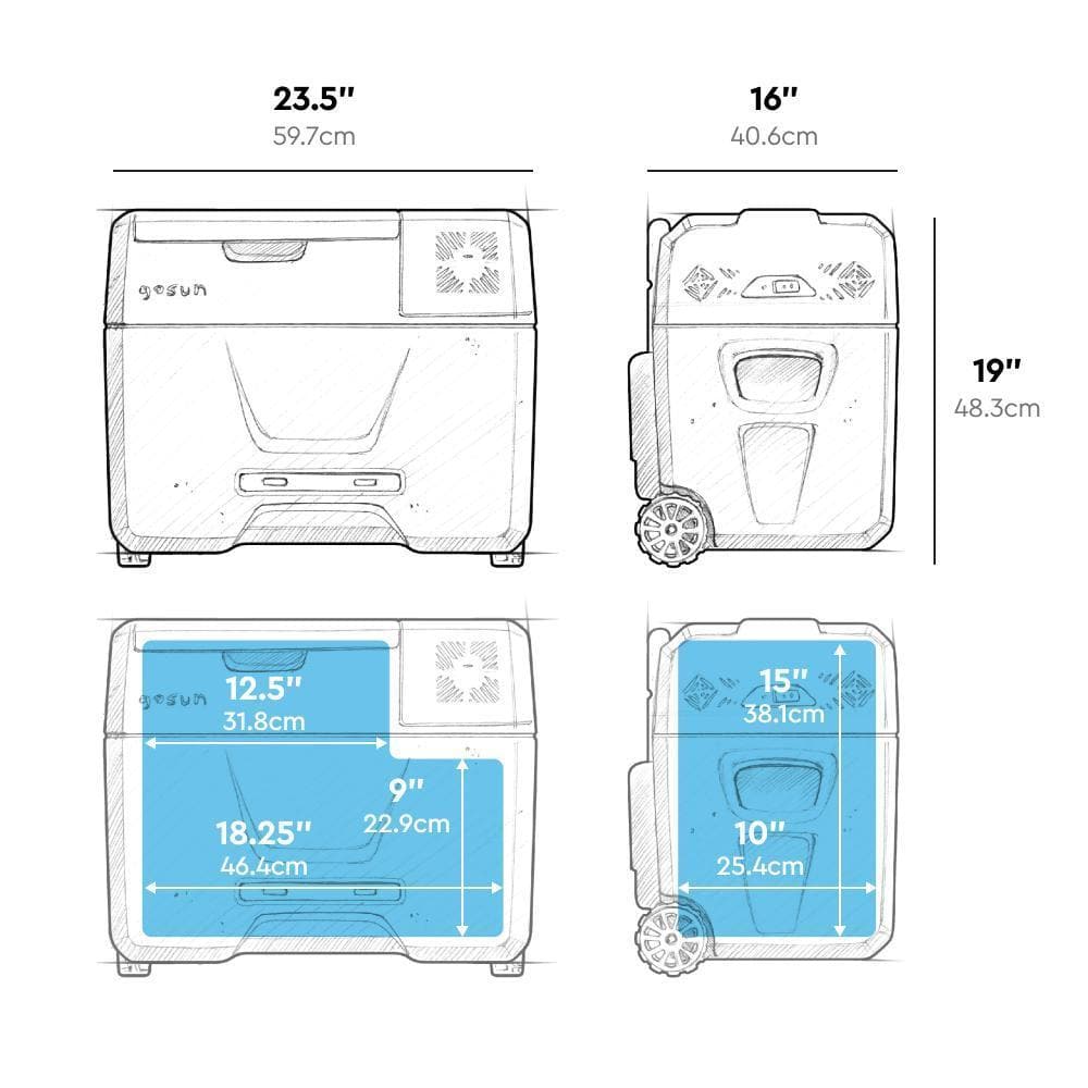 Chill + Power 266 Solar Cooler GoSun