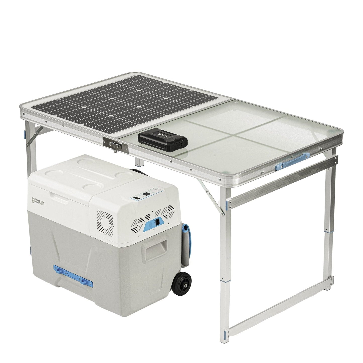 Chill + SolarTable 60 Electric Cooler + 60W Solar Charger GoSun