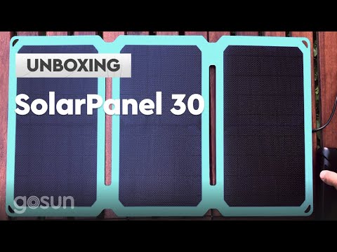 Foldable 30 Watt Solar panel and charger
