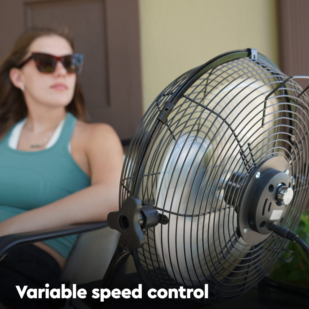 solar panel fan