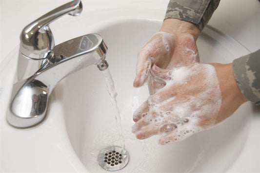 Fighting Coronavirus: Washing Hands with Purified Water