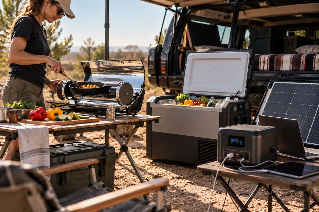 How to Build a Complete Solar Kitchen: Cooking, Cooling, and Charging Off the Grid