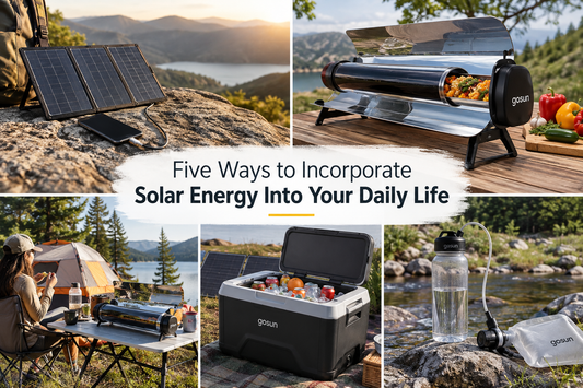 Five Ways to Incorporate Solar Energy Into Your Daily Life