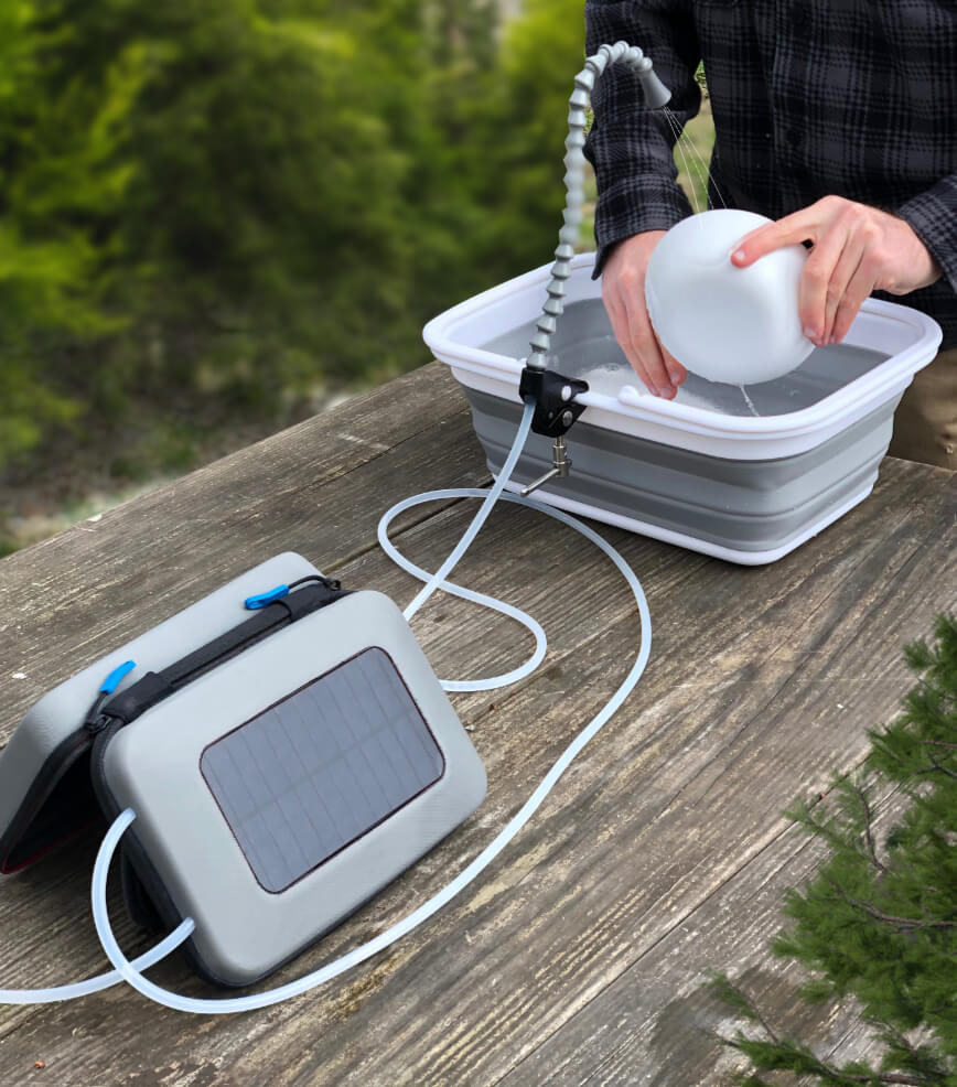A Portable, Solar-Powered Hand Washing Station