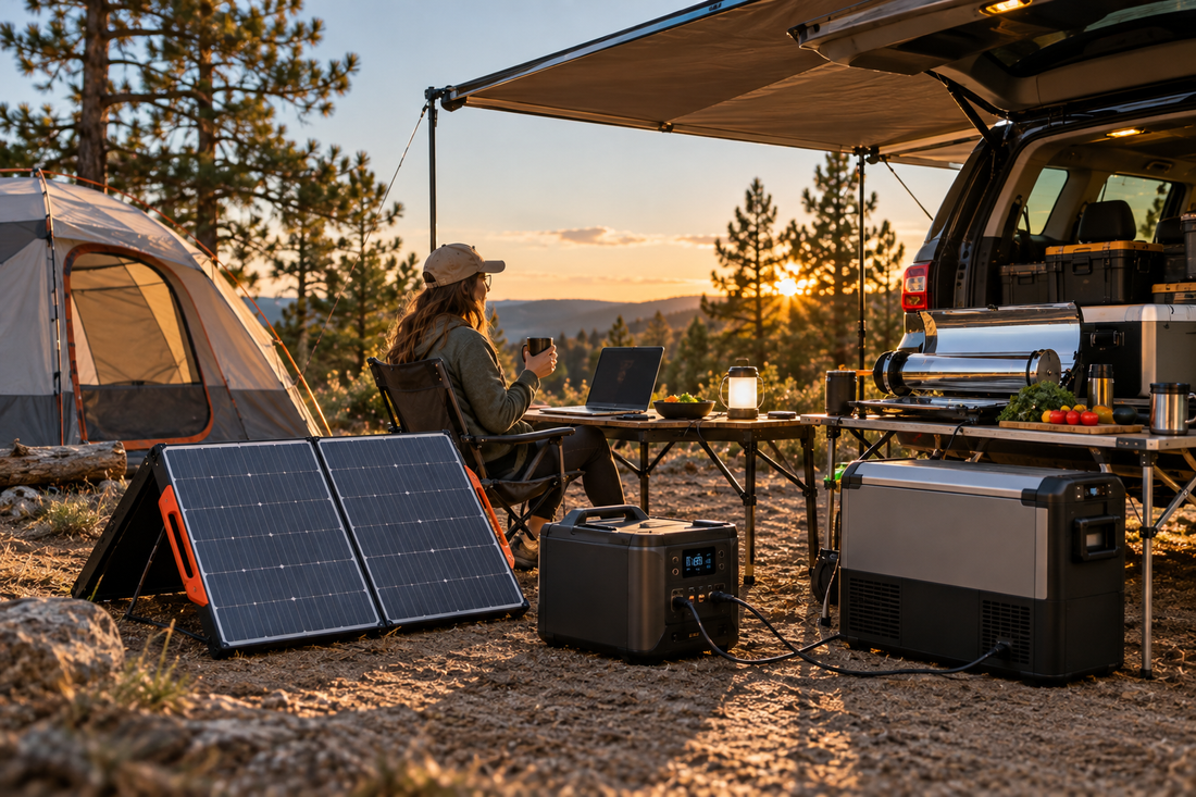 How to Build a Zero-Emission Campsite Using Portable Solar Technology