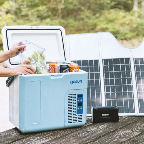 Solar Coolers never need ice while food and drinks stay cold, dry, and organized.