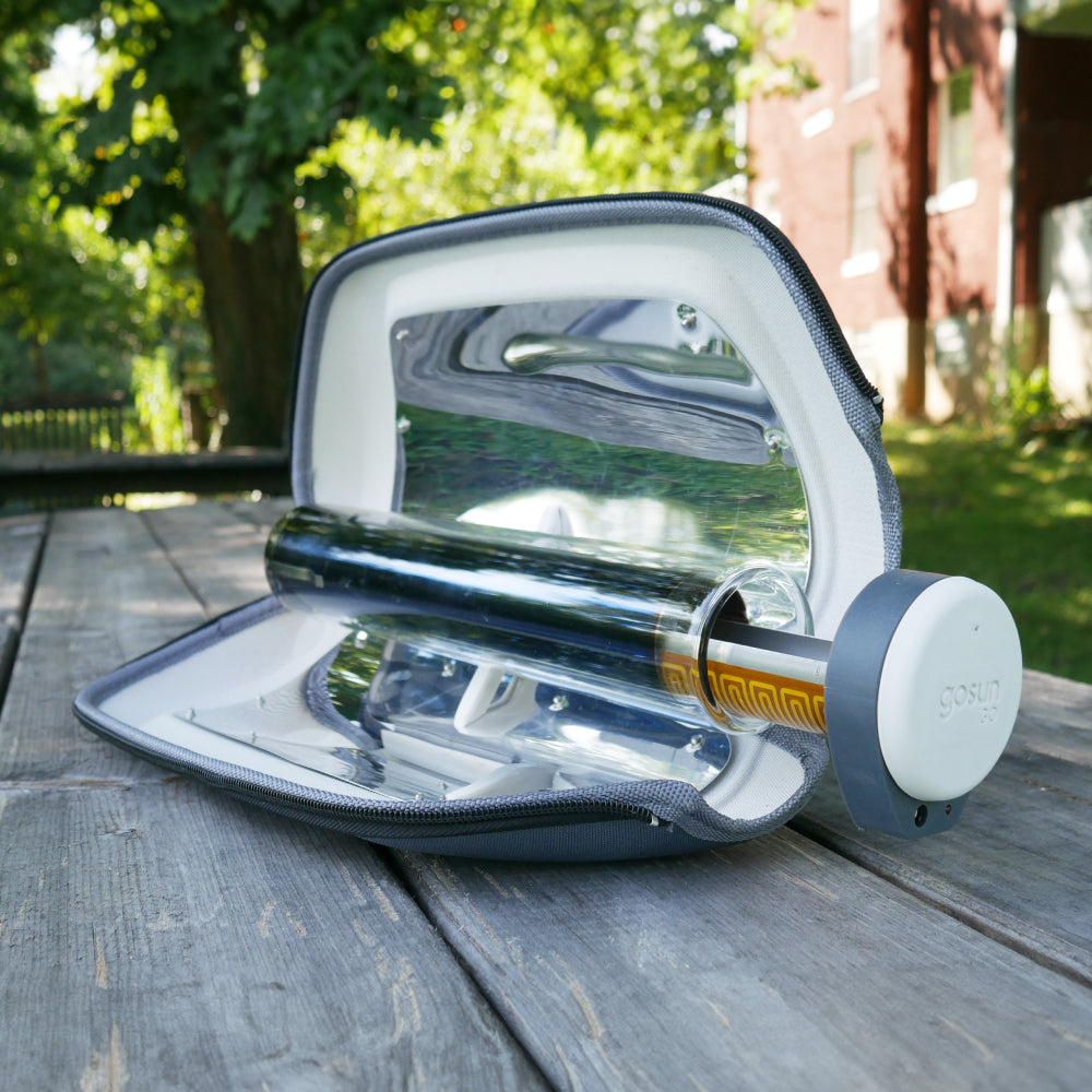 gosun solar cooker makes gourmet meals in 20 minutes