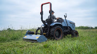 Mowing with a flail mower