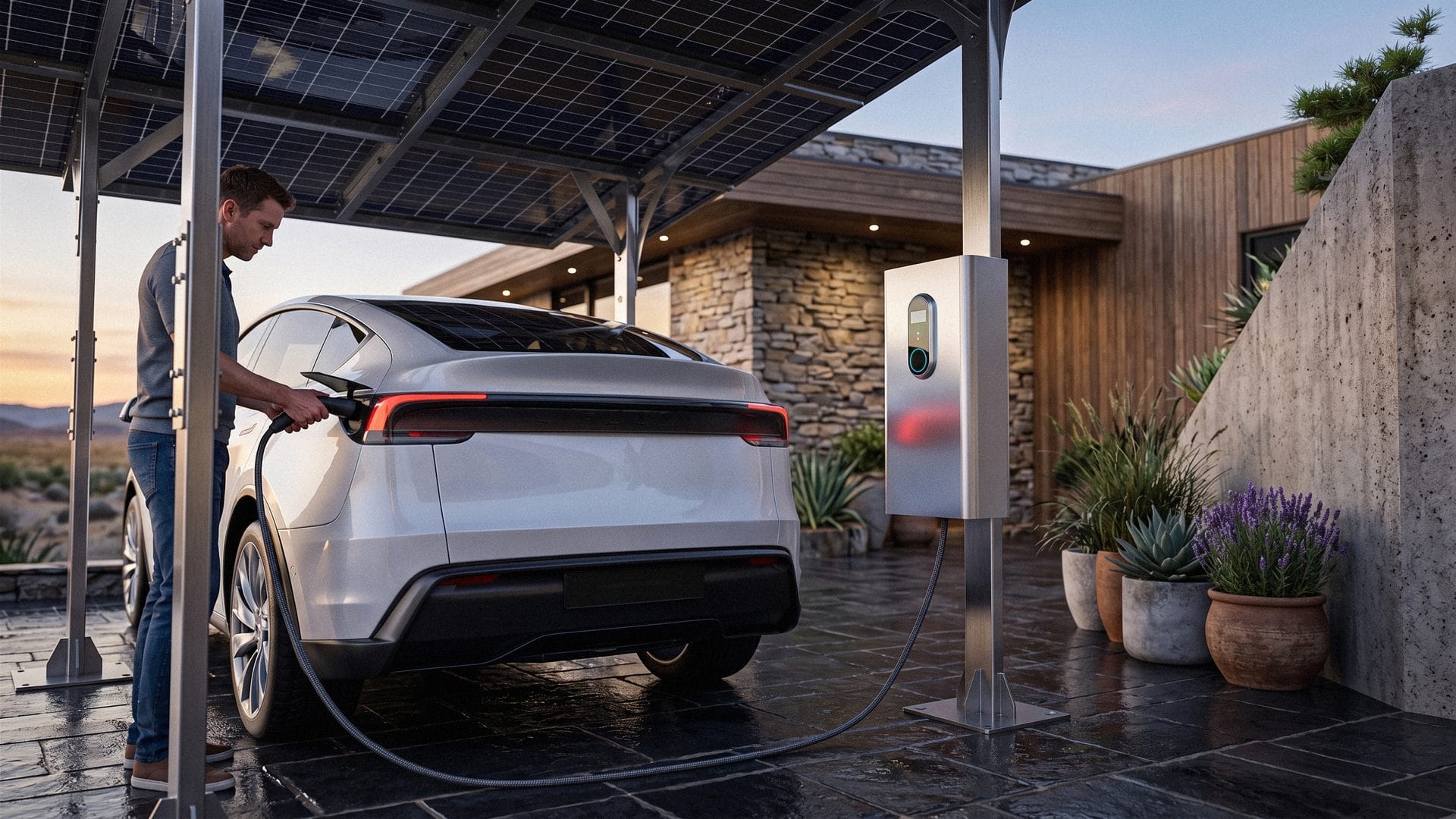 Home energy at a modern home