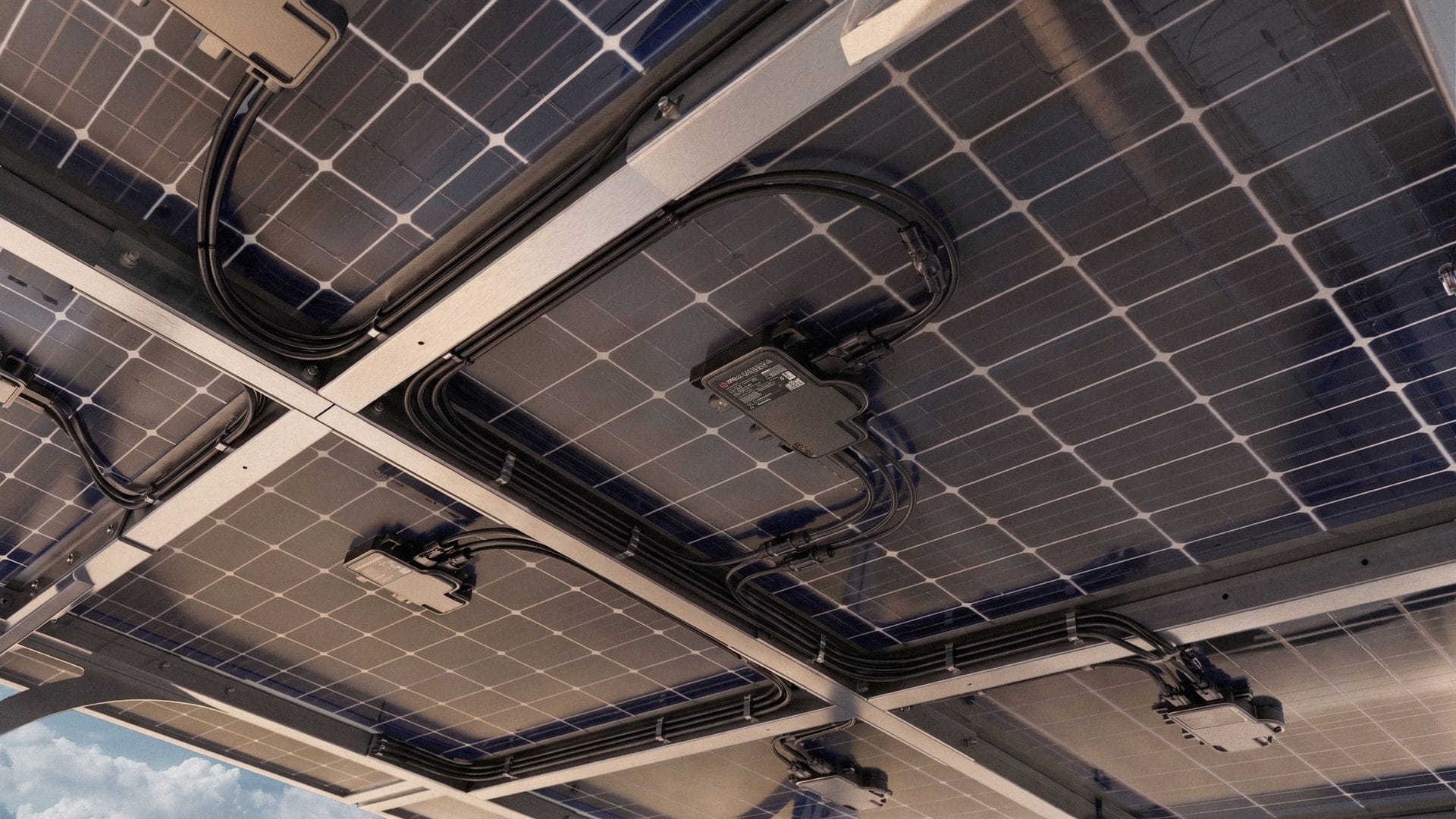Microinverter and panel detail