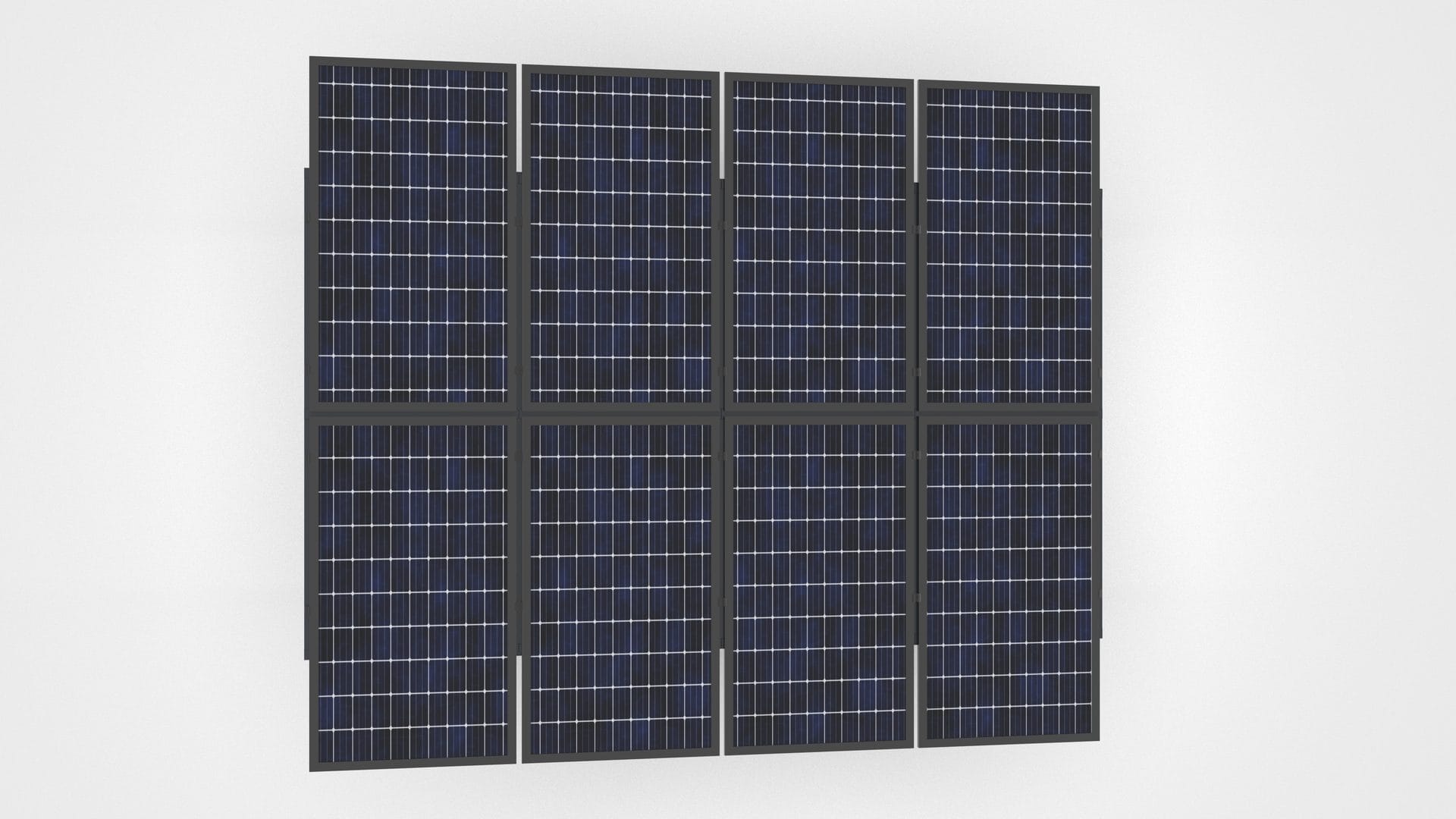 Monocrystalline panel detail