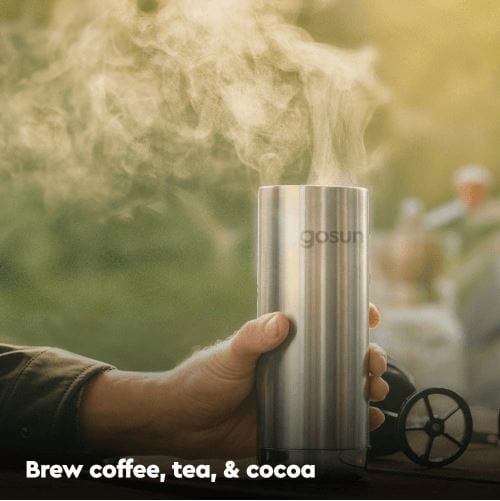 Brew coffee anywhere with this rugged, battery-powered coffee