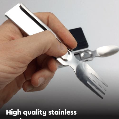 7 PCS Stainless Steel Tableware Portable Silverware Travel/Camping
