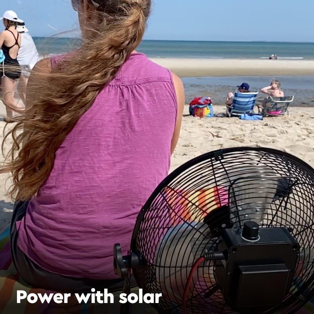 outdoor solar fan